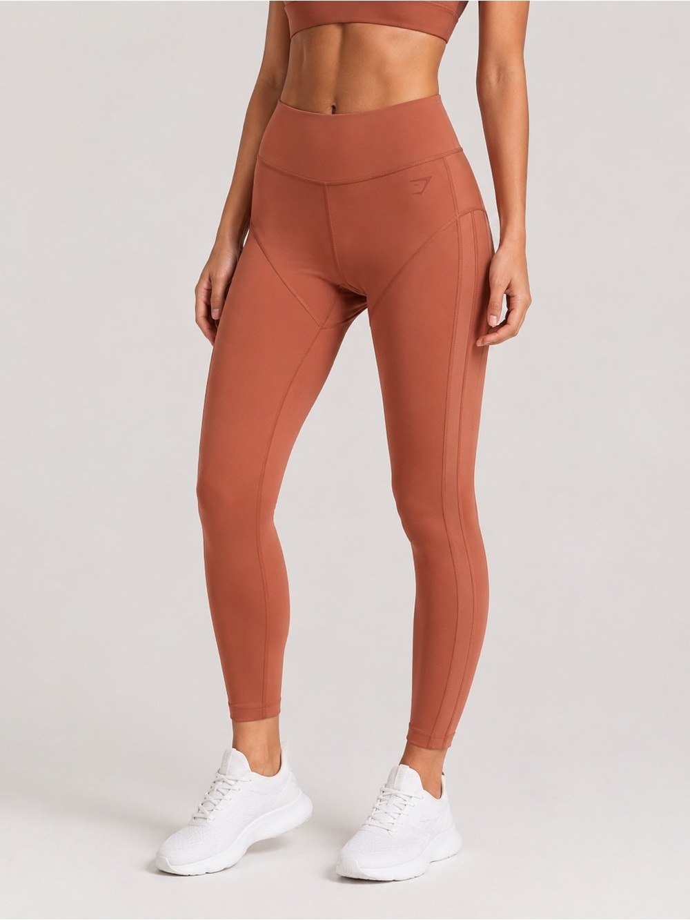 Gymshark x KK Fit Kendra & Kathryn Kakadu Scrunch Leggings Women’s Size L Peach